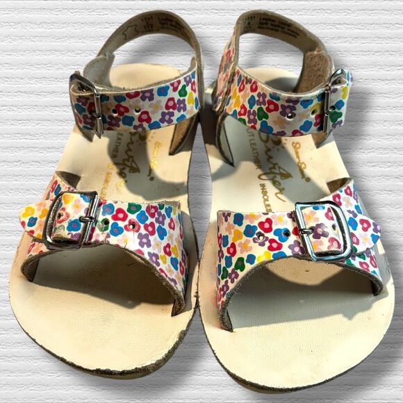 Saltwater Sandals Sun San Surfer - Floral - Play Condition Size 6 - Picture 5 of 9